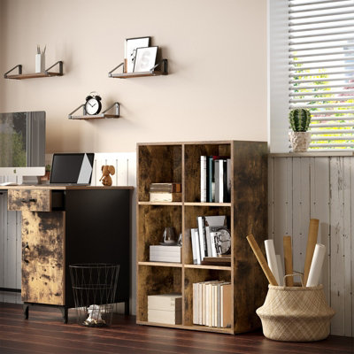 Bookcase, 6-Tier Bookshelf, Open Storage Shelf, Shelving Unit, 24 x 60 ...