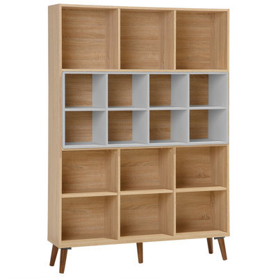 Bookcase Engineered Wood Light Wood ALLOA