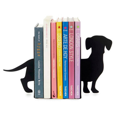 Bookend Decorative Metal Teckel Dachshund Black Dog