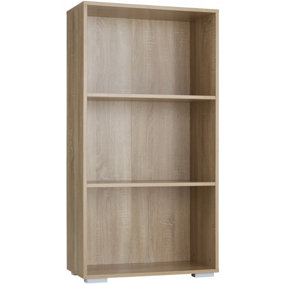 Bookshelf Lexi - Bookcase with 3 shelves - Wood light, oak Sonoma