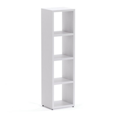 Boon 4 Cube Shelving Unit Eco-Friendly Bookcase Freestanding Heavy Duty Oak, Made in Austria (H)1470mm (W)390mm (D)330mm