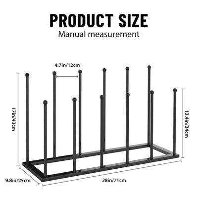 Boot Rack 6 Pairs Two-Tier Boot Stand Steel Shoe Rack Indoor&Outdoor
