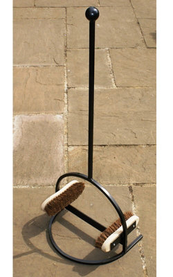 Boot Scraper (Brush) Shoe Cleaner - Steel - L35 x W37 x H96 cm - Powder ...