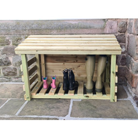 Boot Storage - Timber - L50 x W100 x H68 cm - Minimal Assembly Required