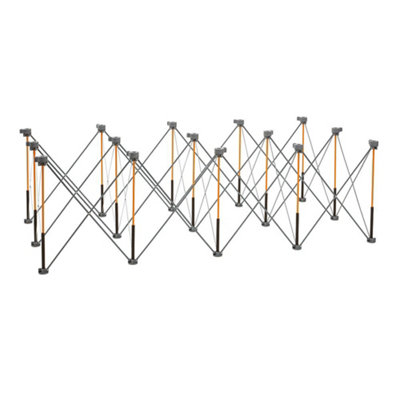 BORA Centipede 4x8 15 Strut Work Stand Table XL Sawhorse Support with Folding Collapsible Steel Legs 1.2m x 2.4m x 0.75m Unit