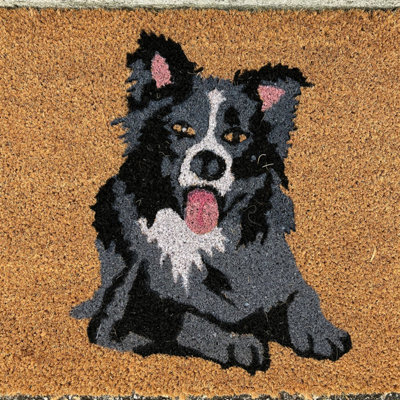 Border Collie Dog Indoor & Outdoor Coir Doormat - 3