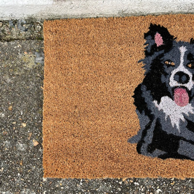 Border Collie Dog Indoor & Outdoor Coir Doormat - 4