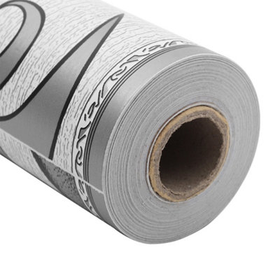 Border Wallpaper PVC Decorative Border Sticker Self Adhesive Wall Border L 10m x W 0.1m