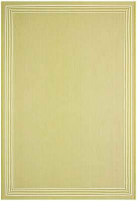 Bordered Green Modern Easy To Clean Dining Room Rug200cm X 290 cm