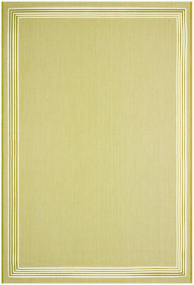 Bordered Green Modern Easy To Clean Dining Room Rug-200cm X 290 cm