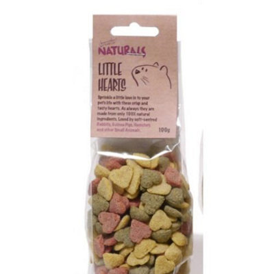 Boredom Breaker Natural Treats Little Hearts 100g (Pack of 8)