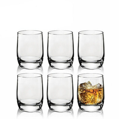 BORMIOLI ROCCO 200ml Juice Drinking Glasses Hi Ball Whisky Shot Tumblers Cups Set Of 6