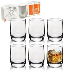 BORMIOLI ROCCO 275ml Juice Drinking Glasses Hi Ball Whisky Shot Tumblers Cups Set Of 6