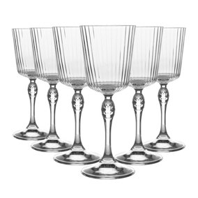 Bormioli Rocco - America '20s Cocktail Glasses - 250ml - Clear - Pack of 6