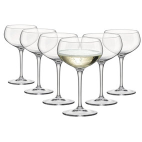Bormioli Rocco - Bartender Glass Champagne Coupe Saucers - 305ml - Clear - Pack of 6