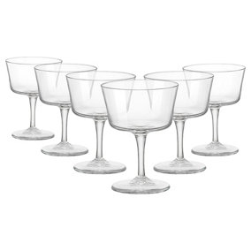 Bormioli Rocco - Bartender Novecento Champagne Saucers - 220ml - Pack of 6