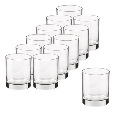 Bicchieri Bormioli Rocco Capri In Vetro Modellato - Set Da 6, 370ml, Colore Giallo Twist, Made In Italy, Lavabile In Lavastoviglie