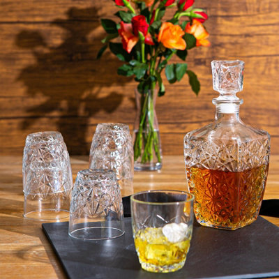 Bormioli Rocco - Dedalo Whisky Decanter & Glasses Set - 7pc