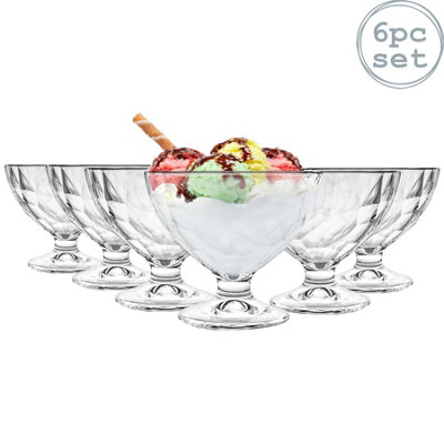 Bormioli Rocco - Diamond Ice Cream Bowls - 360ml - Pack of 6