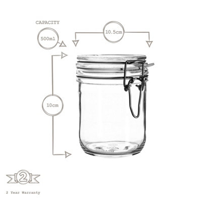 Bormioli Rocco - Fido Glass Storage Jar - 500ml