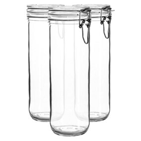 Bormioli Rocco - Fido Glass Storage Jars - 1.5 Litre - Pack of 3