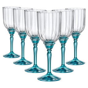 Bormioli Rocco - Florian Cocktail Glasses - 245ml - Blue - Pack of 6