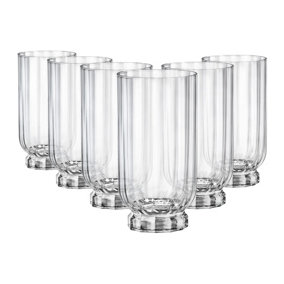 Bormioli Rocco - Florian Highball Glasses - 430ml - Clear - Pack of 6