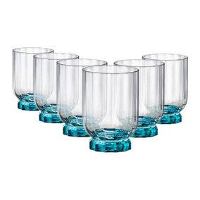 Bormioli Rocco - Florian Whisky Glasses - 300ml - Blue - Pack of 6