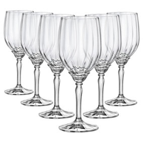 Bormioli Rocco Florian White Wine Glasses - 380ml - Clear - Pack of 6