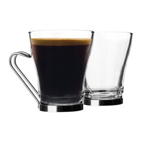 Bormioli Rocco - Oslo Glass Cappuccino Cups - 100ml - Clear - Pack of 6