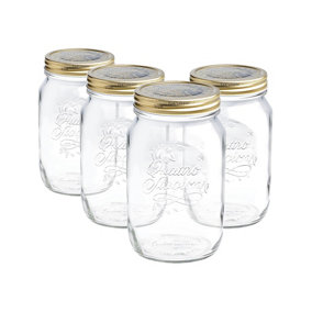 Bormioli Rocco - Quattro Stagioni Glass Preserving Jars - 1.5L - Clear - Pack of 4