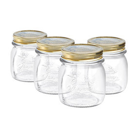 Bormioli Rocco - Quattro Stagioni Glass Preserving Jars - 250ml - Clear - Pack of 4
