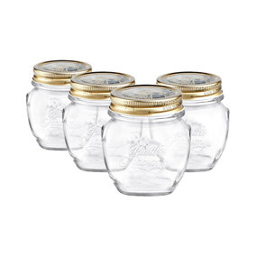 Bormioli Rocco - Quattro Stagioni Glass Preserving Jars - 300ml - Clear - Pack of 4