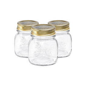 Bormioli Rocco - Quattro Stagioni Glass Storage Jars - 150ml - Pack of 3
