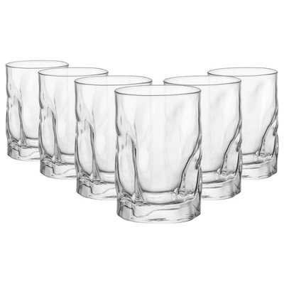 Bormioli Rocco 340420 Sorgente Whiskyglas, 300ml, Glas, transparent, 6 Stück : Ugo Gonzaga