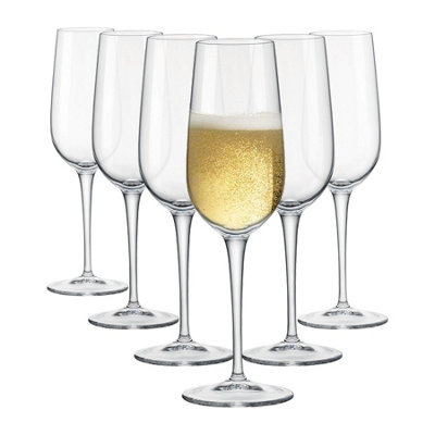 Bormioli Rocco Spazio Champagne Flutes - 190ml - Pack of 6