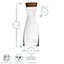 Bormioli Rocco - Ypsilon Glass Carafes with Cork Lids - 285ml - Pack of 6
