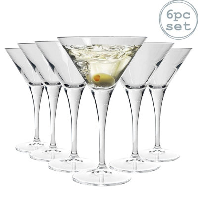 Bormioli Rocco - Ypsilon Martini Glass Cocktail Glasses Set - 245ml - Pack of 6