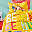 Born To Bedding Born To Be You Organic Cotton Duvet Cover Set with Pillowcases Orange