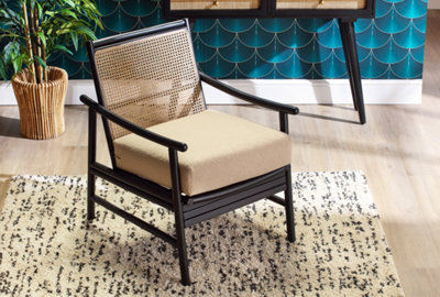 Indoor rattan best sale accent chair