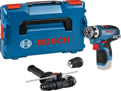 Bosch 06019H300B GSR 12V-35 FC Pro FlexiClick Drill Driver + 2 Attachments 12V Bare Unit BSH6019H300B