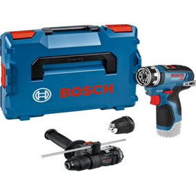 Bosch 06019H300B GSR 12V-35 FC Pro FlexiClick Drill Driver + 2 Attachments 12V Bare Unit BSH6019H300B