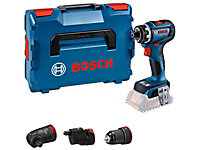 Bosch 06019K6203 GSR 18V-90 FC Pro FlexiClick Drill Driver + 3 Attachments in Case 18V Bare Unit BSH6019K6203