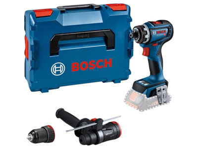 Bosch 06019K6204 GSR 18V-90 FC Pro FlexiClick Drill Driver + 2 Attachments in Case 18V Bare Unit BSH6019K6204