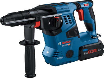 Bosch 0611921075 GBH 18V-28 CF Pro BITURBO SDS-Plus Rotary Hammer 18V 2 x 5.5Ah ProCORE18V Li-ion BSH611921075