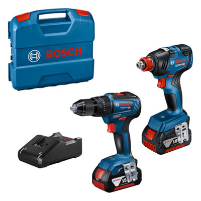 Bosch 0615990M71 18V Cordless Brushless Combi Drill & Impact Driver ...