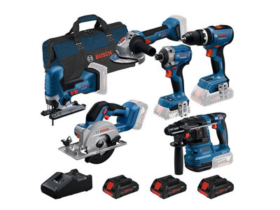 Bosch 0615A5008C 6 Piece Combo Kit 18V 3 x ProCORE Li-ion BSH615A5008C