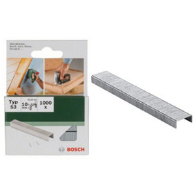 BOSCH 10mm Fine Wire Staples (1000/Pack) (To Fit: Bosch PTK 3.6 Li & UniversalTacker 18V-14 Cordless Tackers)