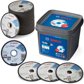 Bosch 115mm Thin Slit Cutting Discs 1mm Wheel Metal Steel Stainless Sheet x100