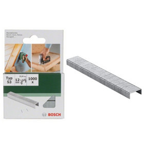 BOSCH 12mm Fine Wire Staples (1000/Pack) (To Fit: Bosch PTK 3.6 Li & UniversalTacker 18V-14 Cordless Tackers)